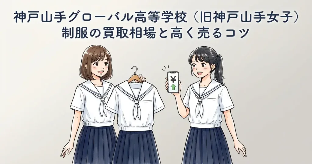 【神戸山手グローバル高等学校・旧神戸山手女子】制服の買取相場と高く売るコツ｜2025年校名変更対応 アイキャッチ画像