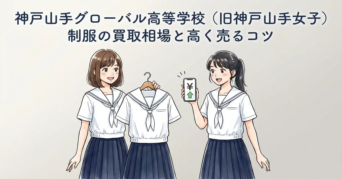 【神戸山手グローバル高等学校・旧神戸山手女子】制服の買取相場と高く売るコツ｜2025年校名変更対応 アイキャッチ画像