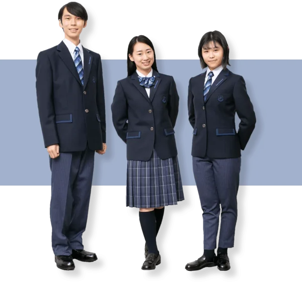 大阪国際高等学校の制服：ブレザースタイル