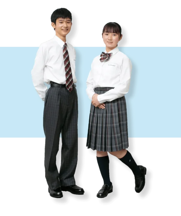 大阪国際中学校の制服：シャツスタイル