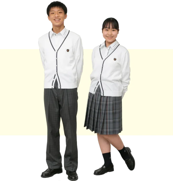 大阪国際中学校の制服：サマーカーディガン