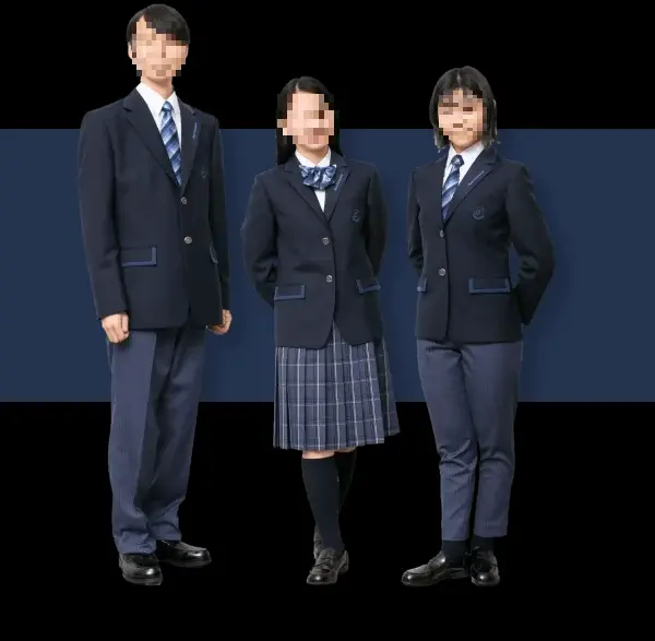 大阪国際高等学校の制服：ブレザースタイル