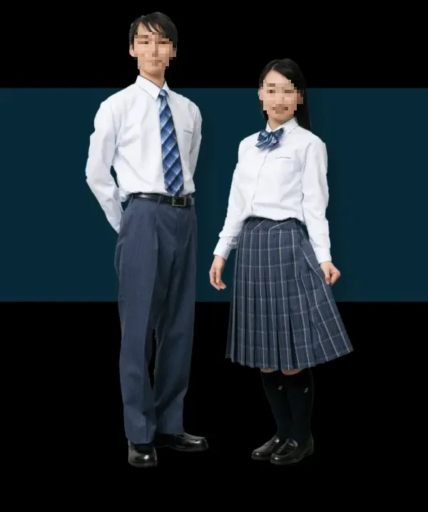 大阪国際高等学校の制服：シャツスタイル