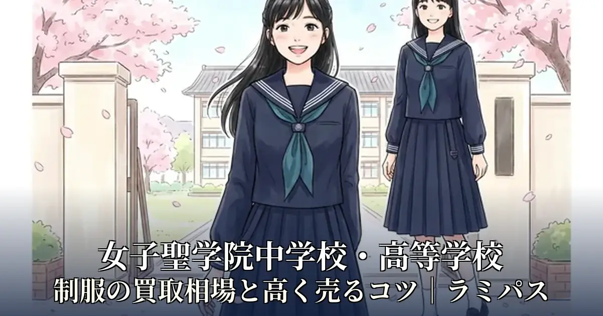 【女子聖学院中学校・高等学校】制服の買取相場と高く売るコツ｜ラミパス アイキャッチ画像