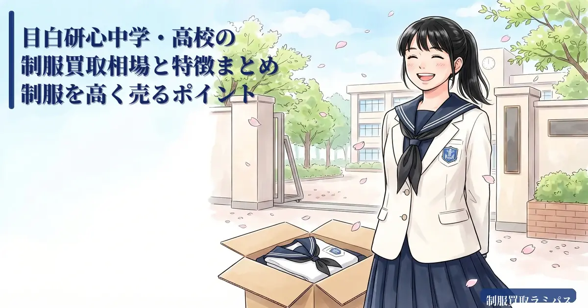 目白研心中学・高校の制服買取相場と特徴まとめ｜女子制服を高く売るポイント アイキャッチ画像