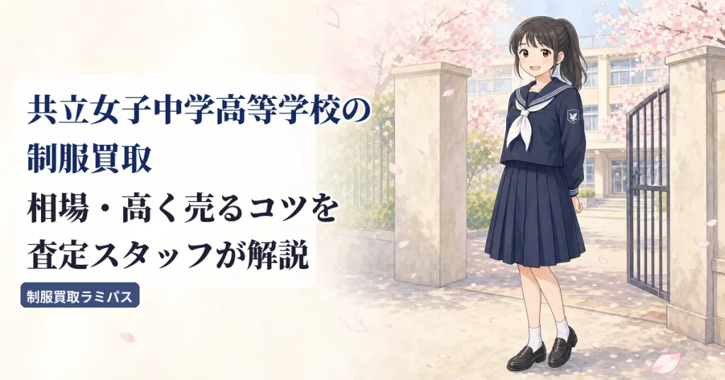 共立女子中学高等学校の制服買取｜相場・高く売るコツを査定スタッフが解説 アイキャッチ画像