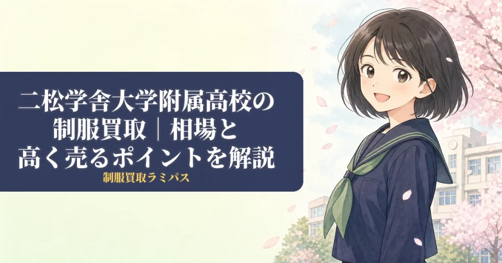 二松学舎大学附属高校の制服買取｜相場・高く売るポイントを徹底解説 アイキャッチ画像