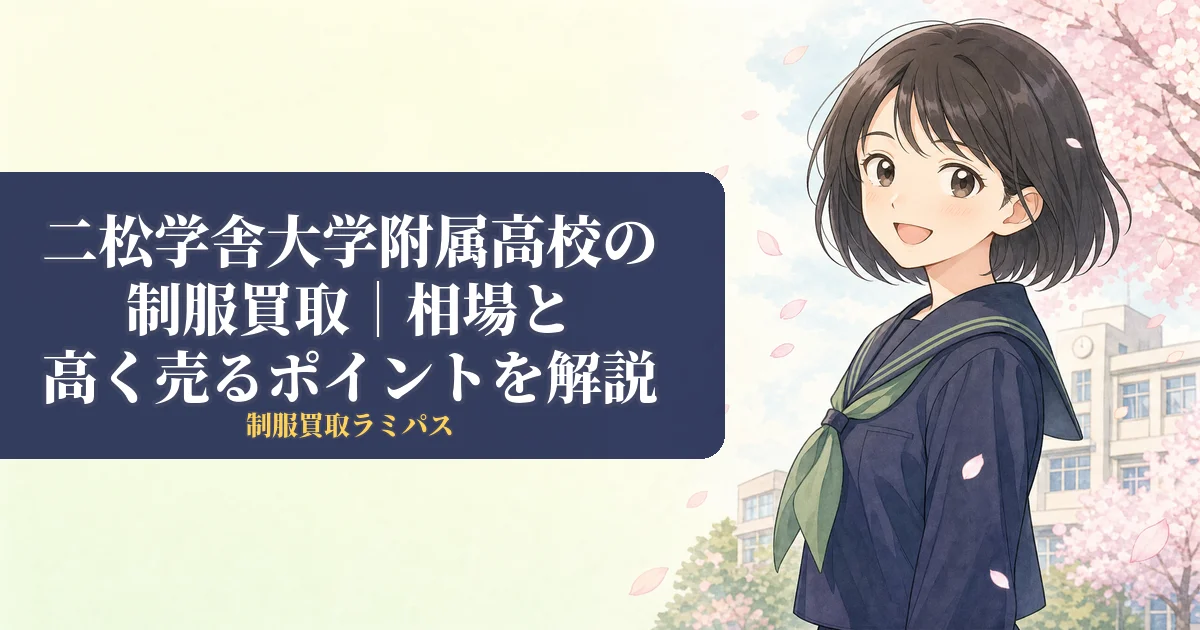二松学舎大学附属高校の制服買取｜相場・高く売るポイントを徹底解説 アイキャッチ画像