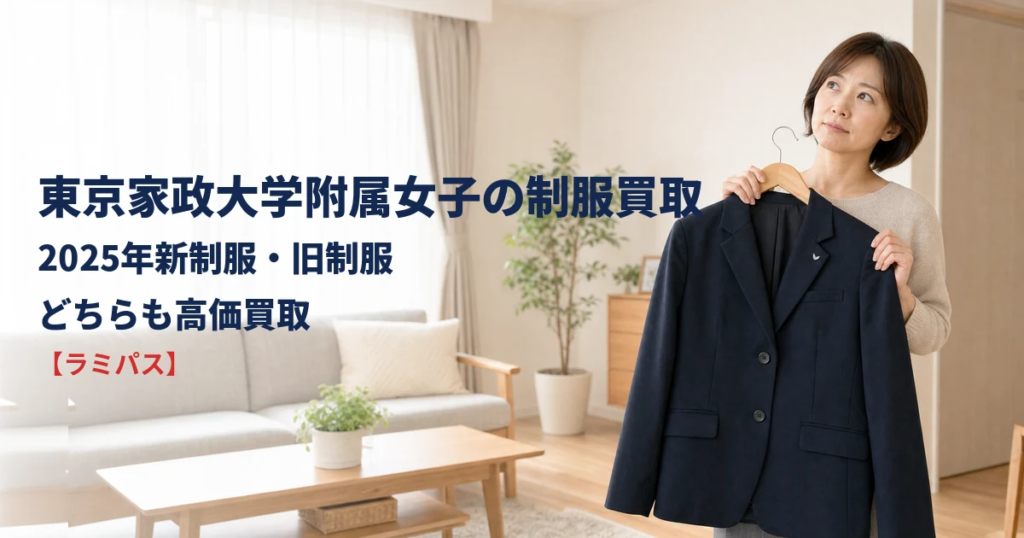 東京家政大学附属女子の制服買取｜2025年新制服・旧制服どちらも高価買取【ラミパス】 アイキャッチ画像