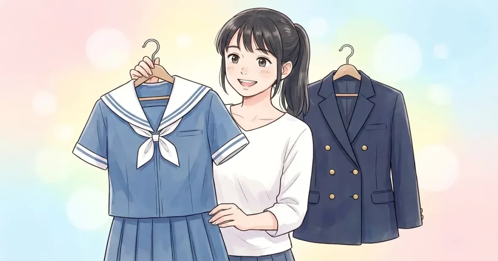 熊本学園大学付属高校の制服買取相場【2026年版】高く売るコツと査定ポイントを解説 アイキャッチ画像