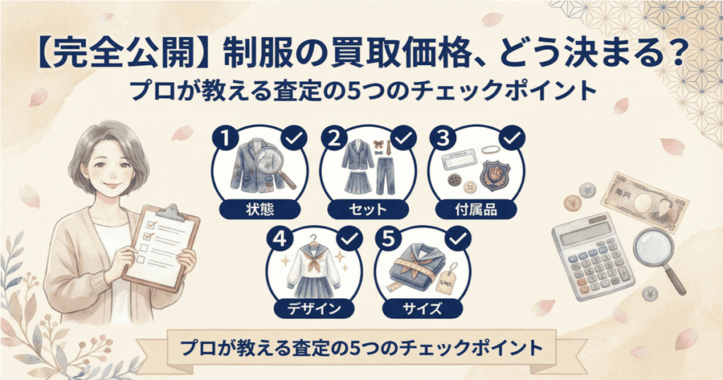 制服買取は怪しい業者に注意。トラブルを避けるために知っておくべきこと｜ラミパス アイキャッチ画像