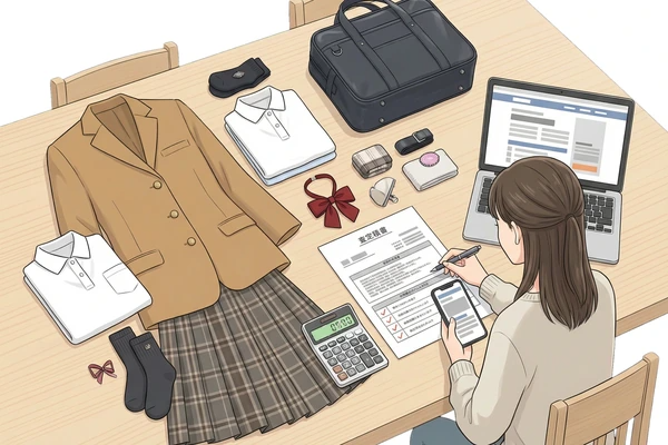 品川女子学院の制服買取の査定金額や相場の目安を分かりやすく解説する図
