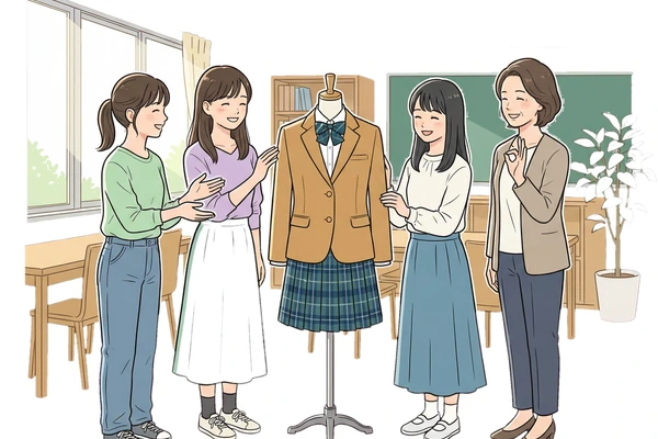 品川女子学院の制服買取に関する口コミや評判を紹介し利用者の評価を解説するイメージ