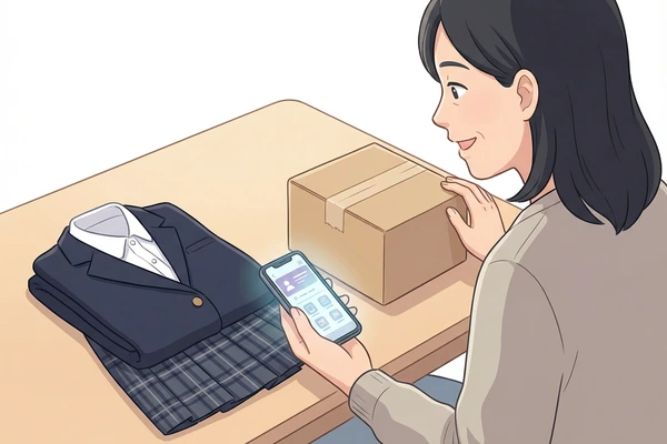 品川女子学院の制服買取の流れや高く売るポイントをまとめて安全に売却する方法を解説する図