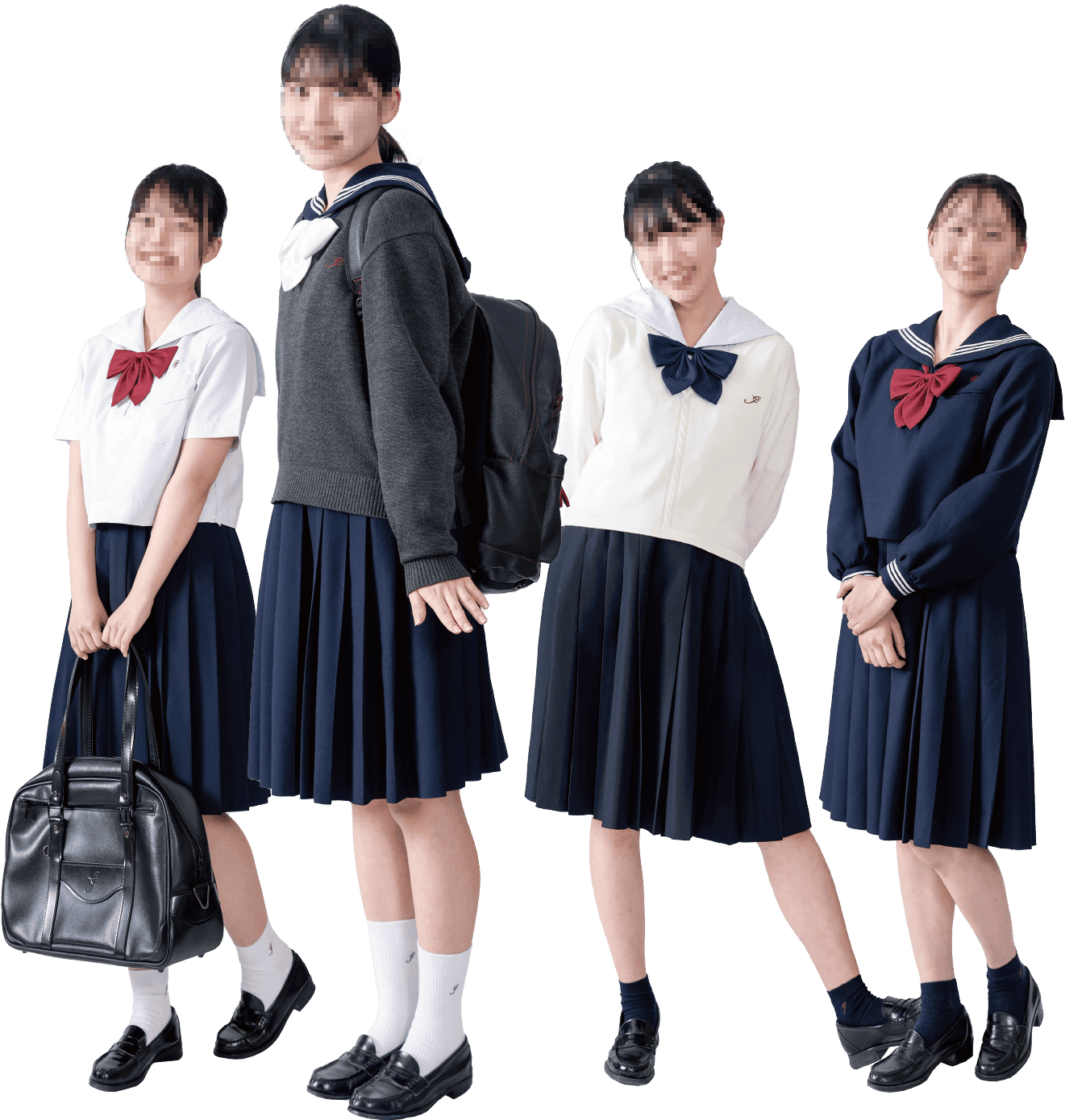 筑紫女学園高等学校の制服一覧｜夏服・冬服・セーター着用スタイル