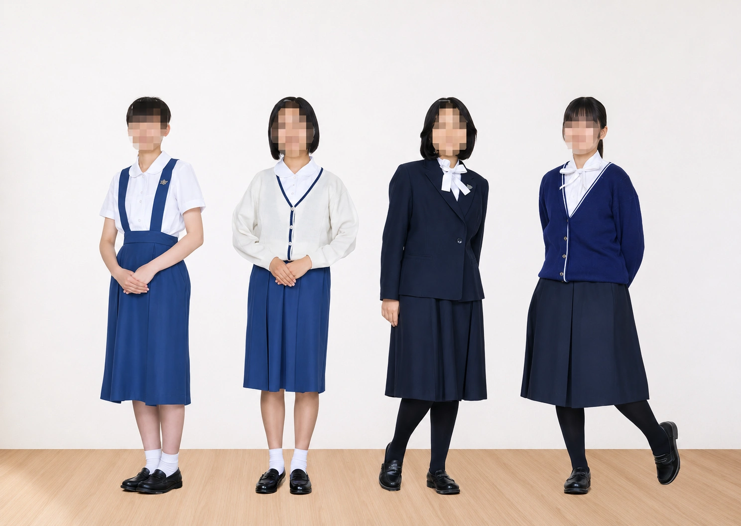 神戸海星女子学院 夏服・冬服・カーディガン着用の制服一覧