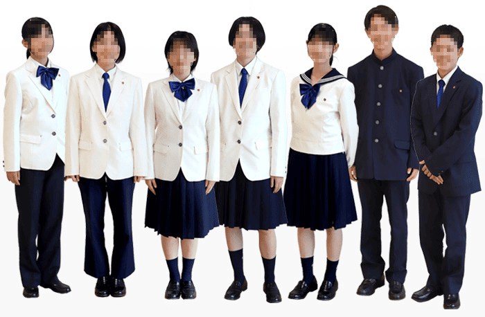 山陽学園山陽高校の制服一覧｜女子ジャケット4スタイル・セーラー服・男子学生服・男子ブレザー