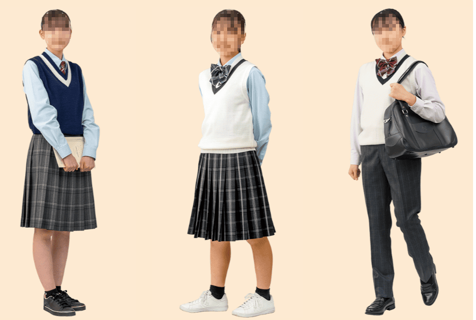 精華女子高校の制服ベストスタイル｜スカート・パンツ両対応の3コーディネート