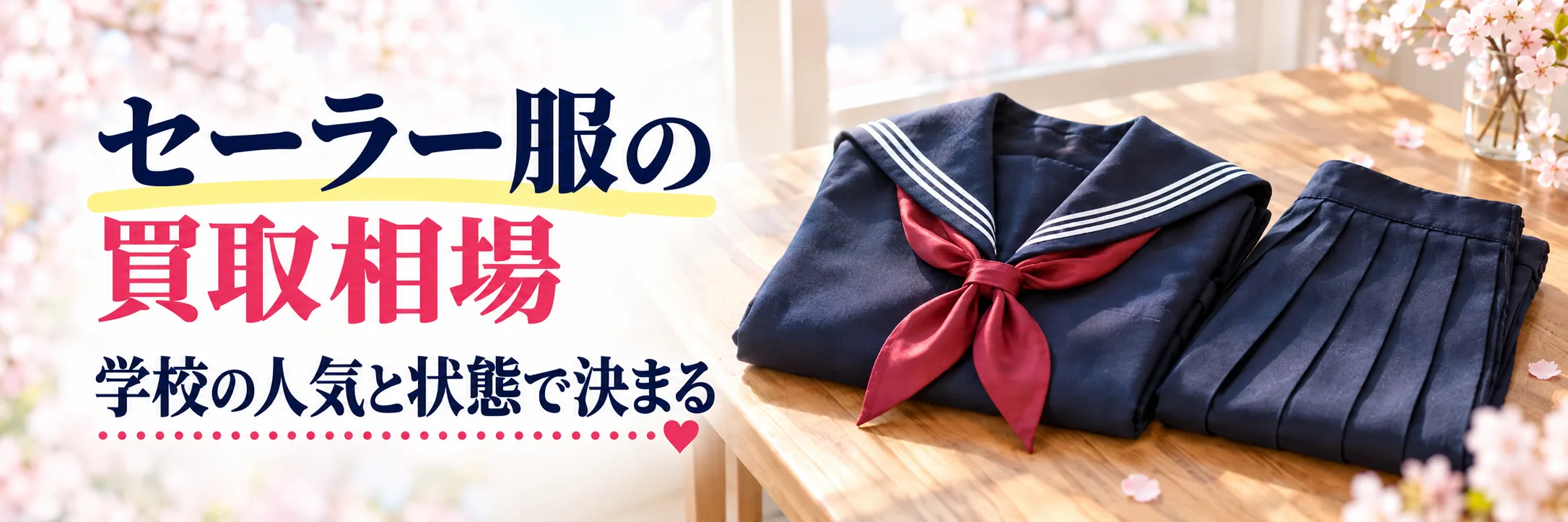 セーラー服の買取相場|学校の人気と状態で決まる