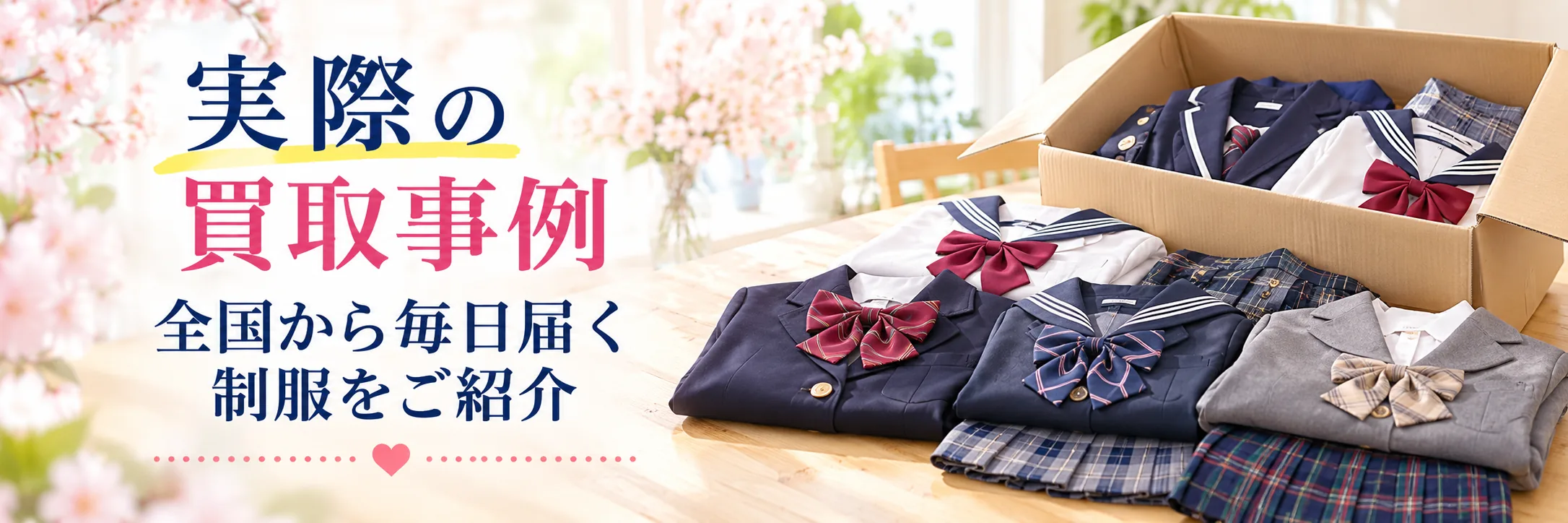 制服の実際の買取事例｜全国から毎日届く中学・高校の制服をご紹介